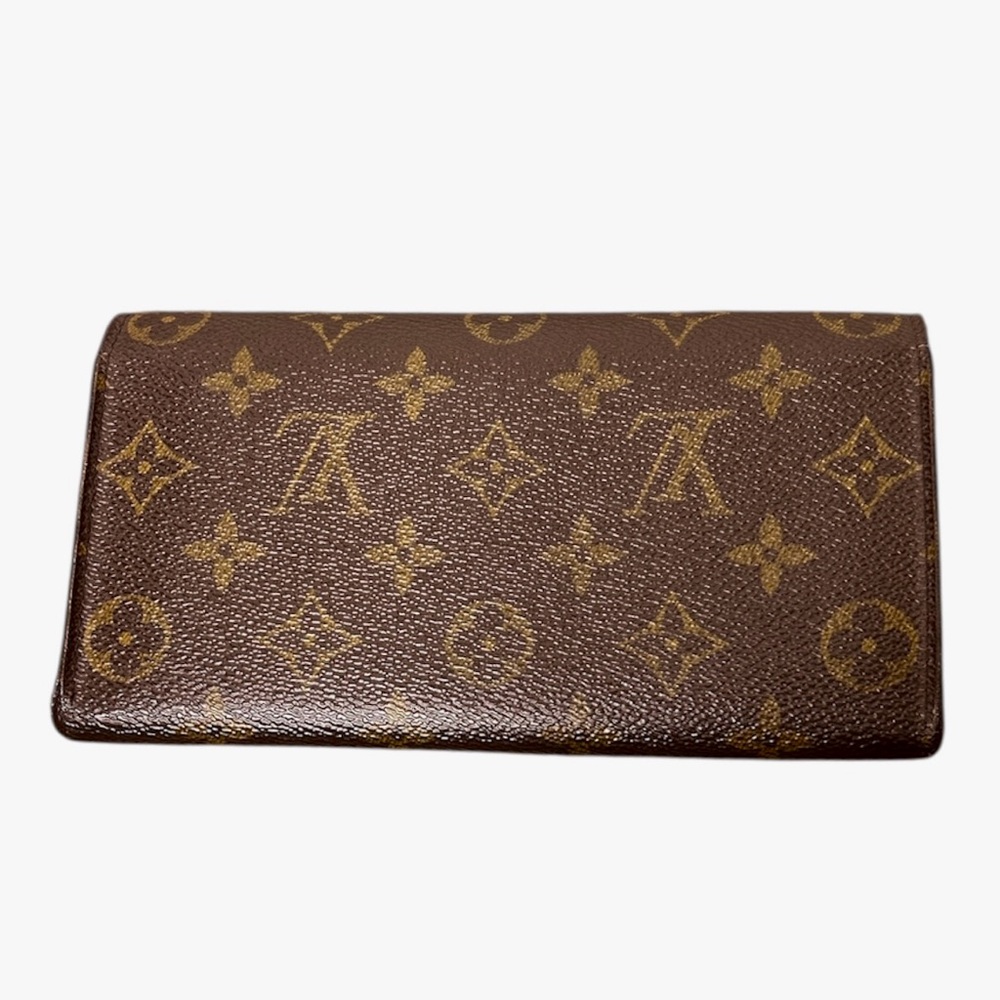 Louis Vuitton Sarah Monogram Wallet LV Brown Snap France Luxury - Picture 2 of 7